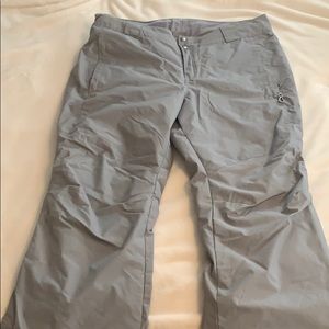 Women’s grey Omni-tech Columbia snow pants